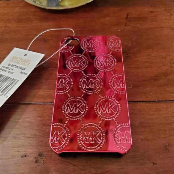 Michael Kors Metal PEONY iPhone Case Cover Size NS - Picture 1 of 11